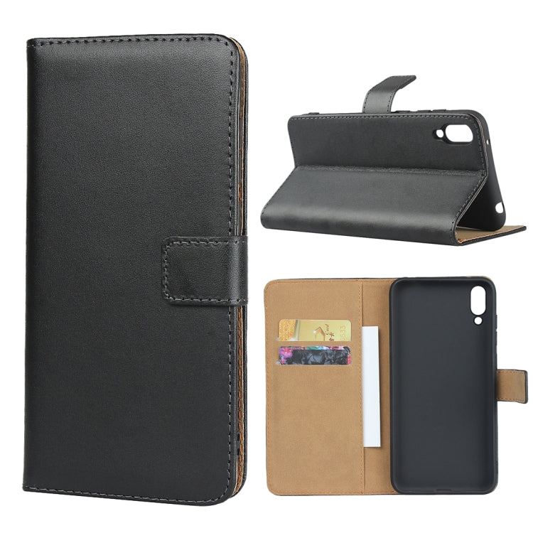 Horizontal Flip Leather Case for Huawei Y7 Pro (2019), with Magnetic Buckle & Holder & Card Slots & Wallet(Black)