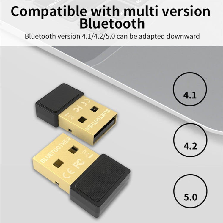 JD-08H Bluetooth Adapter 5.0 USB Desktop Computer Keyboard Headset RTL8761