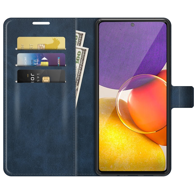 For Samsung Galaxy A82 5G/Quantum 2 Retro Calf Pattern Buckle Horizontal Flip Leather Case with Holder & Card Slots & Wallet