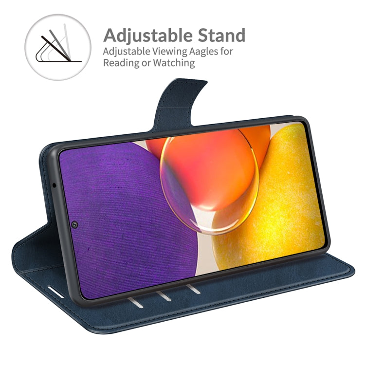 For Samsung Galaxy A82 5G/Quantum 2 Retro Calf Pattern Buckle Horizontal Flip Leather Case with Holder & Card Slots & Wallet