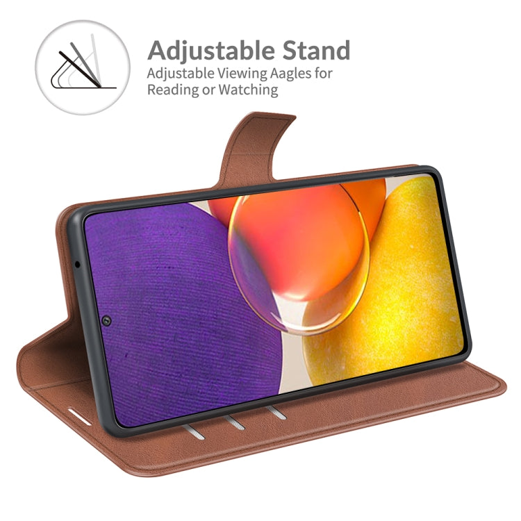 For Samsung Galaxy A82 5G/Quantum 2 Retro Calf Pattern Buckle Horizontal Flip Leather Case with Holder & Card Slots & Wallet