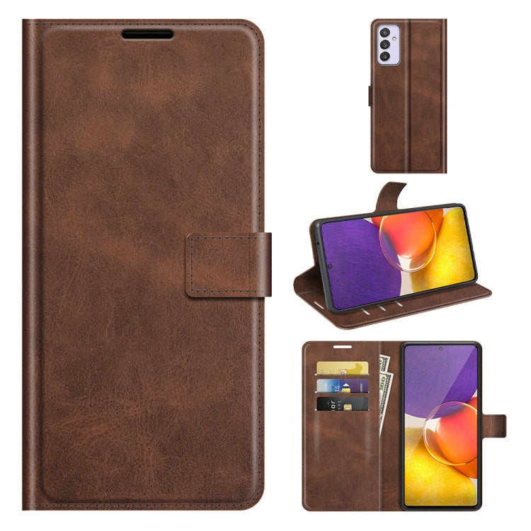 For Samsung Galaxy A82 5G/Quantum 2 Retro Calf Pattern Buckle Horizontal Flip Leather Case with Holder & Card Slots & Wallet