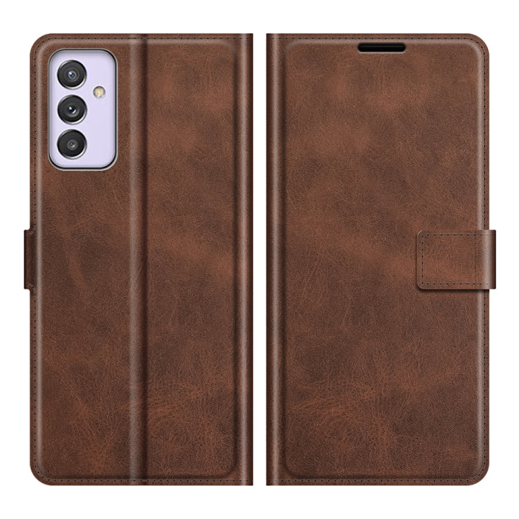 For Samsung Galaxy A82 5G/Quantum 2 Retro Calf Pattern Buckle Horizontal Flip Leather Case with Holder & Card Slots & Wallet