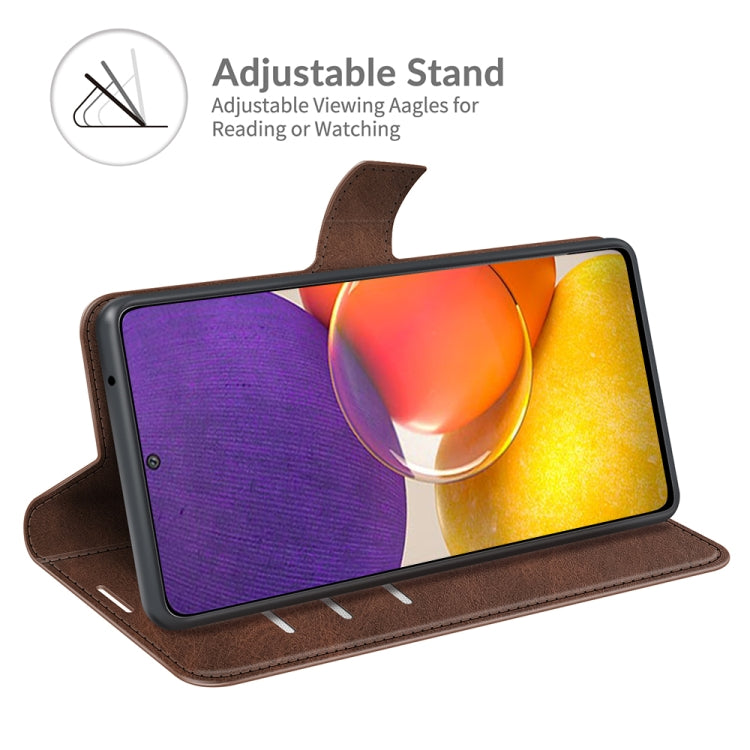 For Samsung Galaxy A82 5G/Quantum 2 Retro Calf Pattern Buckle Horizontal Flip Leather Case with Holder & Card Slots & Wallet