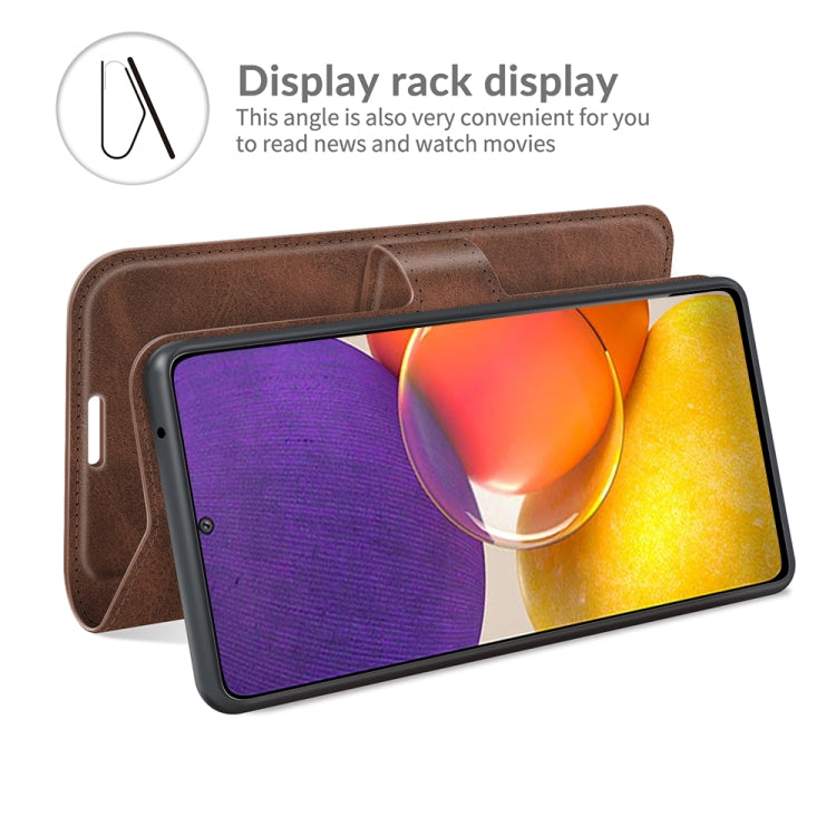 For Samsung Galaxy A82 5G/Quantum 2 Retro Calf Pattern Buckle Horizontal Flip Leather Case with Holder & Card Slots & Wallet