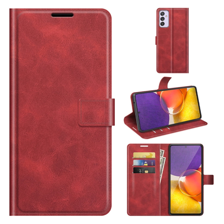 For Samsung Galaxy A82 5G/Quantum 2 Retro Calf Pattern Buckle Horizontal Flip Leather Case with Holder & Card Slots & Wallet