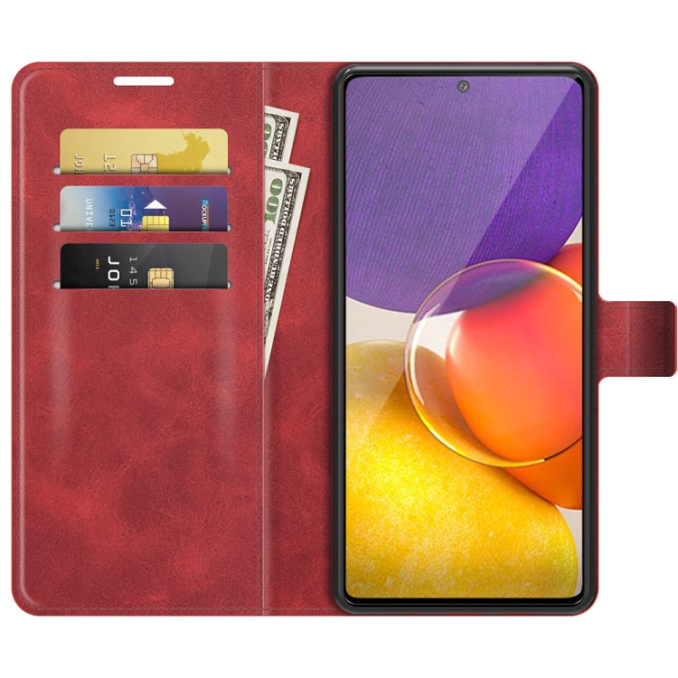 For Samsung Galaxy A82 5G/Quantum 2 Retro Calf Pattern Buckle Horizontal Flip Leather Case with Holder & Card Slots & Wallet