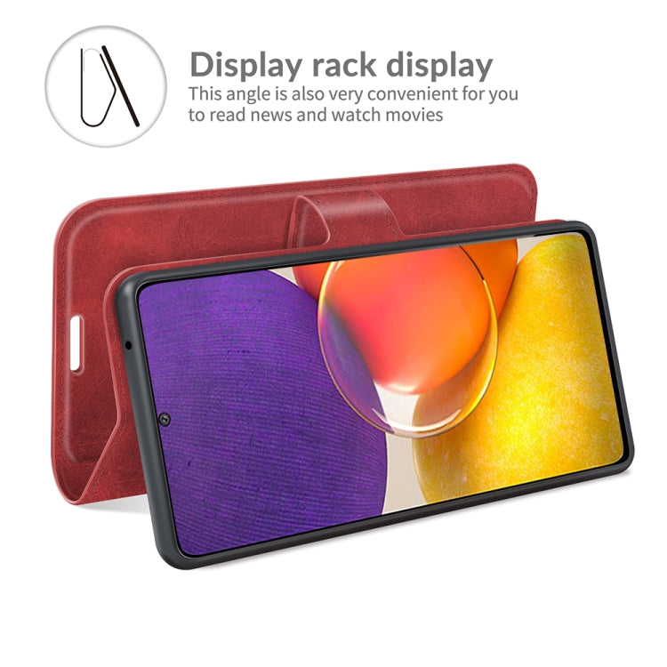 For Samsung Galaxy A82 5G/Quantum 2 Retro Calf Pattern Buckle Horizontal Flip Leather Case with Holder & Card Slots & Wallet