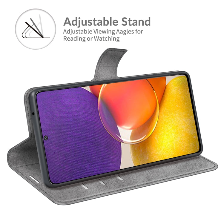 For Samsung Galaxy A82 5G/Quantum 2 Retro Calf Pattern Buckle Horizontal Flip Leather Case with Holder & Card Slots & Wallet