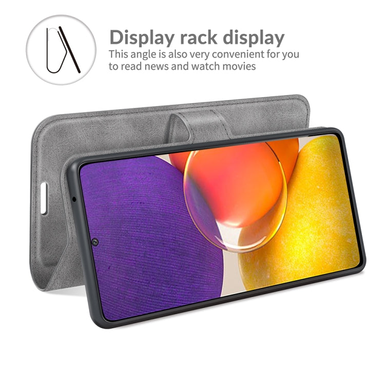 For Samsung Galaxy A82 5G/Quantum 2 Retro Calf Pattern Buckle Horizontal Flip Leather Case with Holder & Card Slots & Wallet