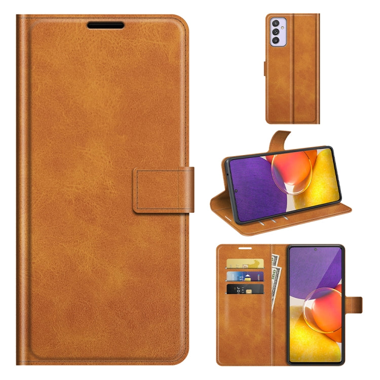 For Samsung Galaxy A82 5G/Quantum 2 Retro Calf Pattern Buckle Horizontal Flip Leather Case with Holder & Card Slots & Wallet