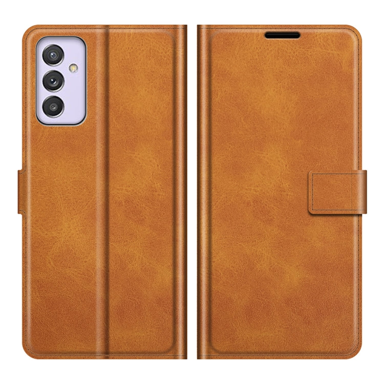 For Samsung Galaxy A82 5G/Quantum 2 Retro Calf Pattern Buckle Horizontal Flip Leather Case with Holder & Card Slots & Wallet