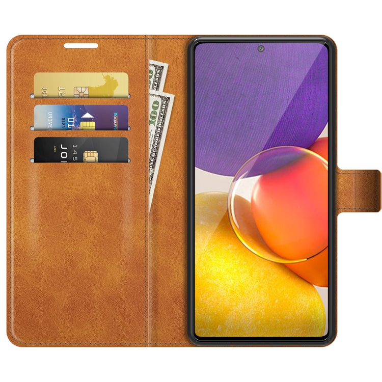 For Samsung Galaxy A82 5G/Quantum 2 Retro Calf Pattern Buckle Horizontal Flip Leather Case with Holder & Card Slots & Wallet