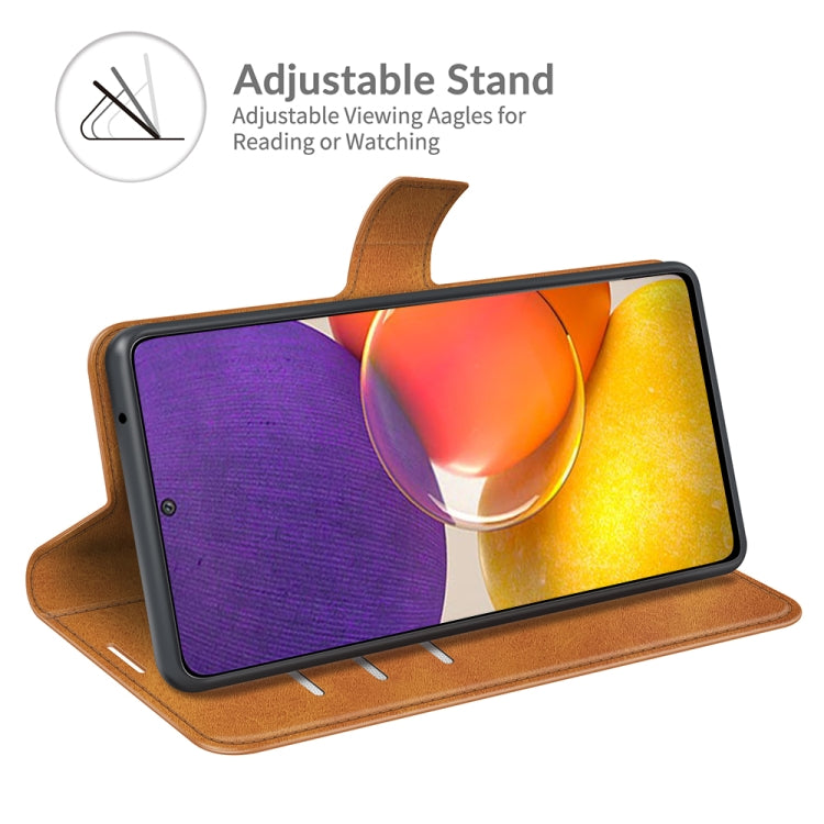 For Samsung Galaxy A82 5G/Quantum 2 Retro Calf Pattern Buckle Horizontal Flip Leather Case with Holder & Card Slots & Wallet