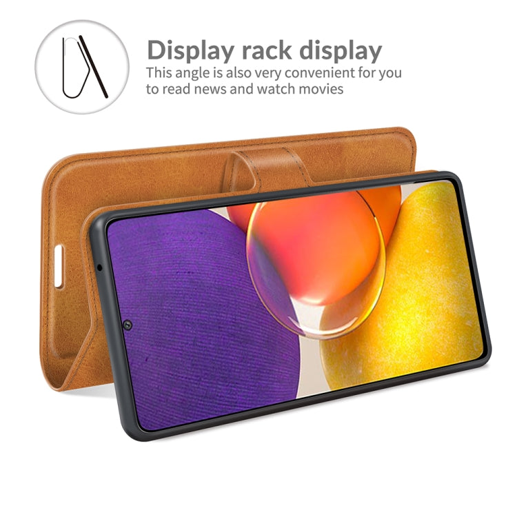 For Samsung Galaxy A82 5G/Quantum 2 Retro Calf Pattern Buckle Horizontal Flip Leather Case with Holder & Card Slots & Wallet