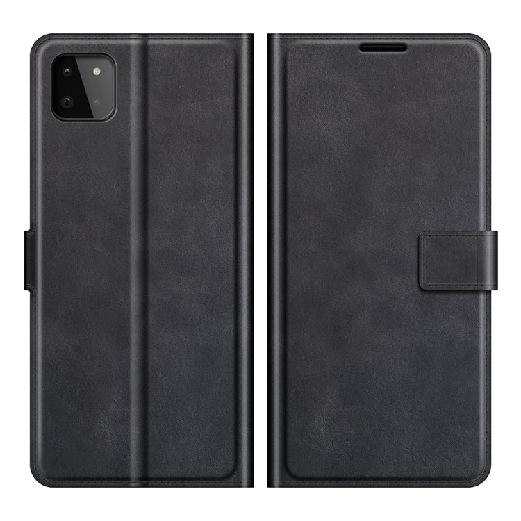 For Samsung Galaxy A22 5G Retro Calf Pattern Buckle Horizontal Flip Leather Case with Holder & Card Slots & Wallet