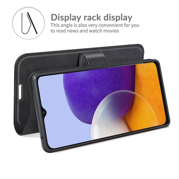 For Samsung Galaxy A22 5G Retro Calf Pattern Buckle Horizontal Flip Leather Case with Holder & Card Slots & Wallet