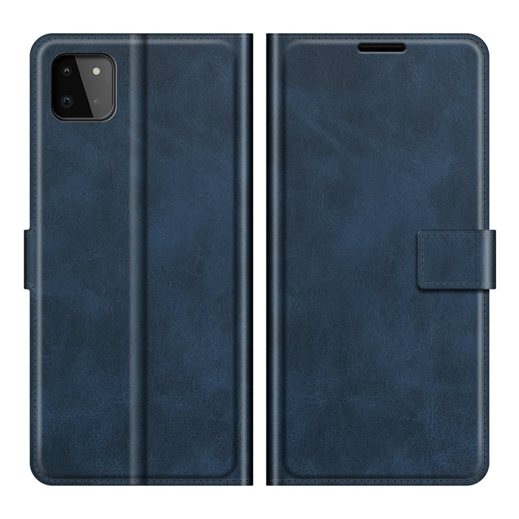 For Samsung Galaxy A22 5G Retro Calf Pattern Buckle Horizontal Flip Leather Case with Holder & Card Slots & Wallet