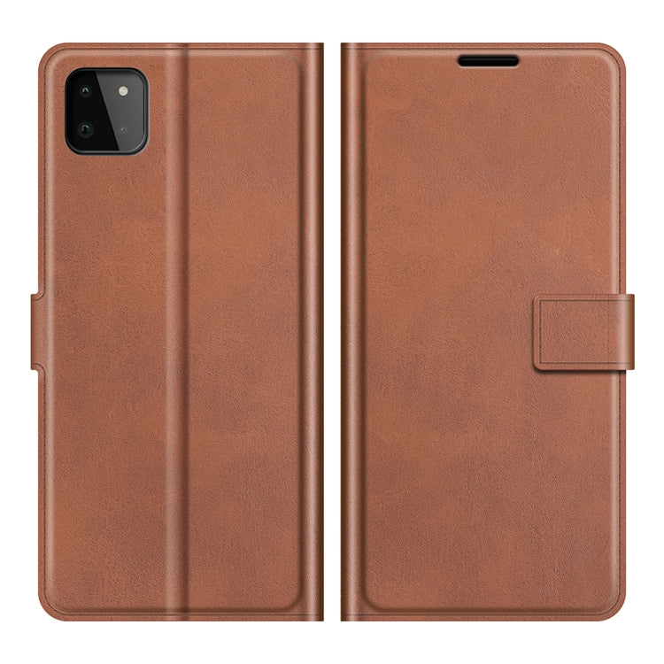 For Samsung Galaxy A22 5G Retro Calf Pattern Buckle Horizontal Flip Leather Case with Holder & Card Slots & Wallet