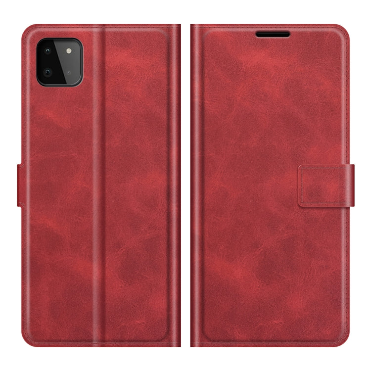 For Samsung Galaxy A22 5G Retro Calf Pattern Buckle Horizontal Flip Leather Case with Holder & Card Slots & Wallet