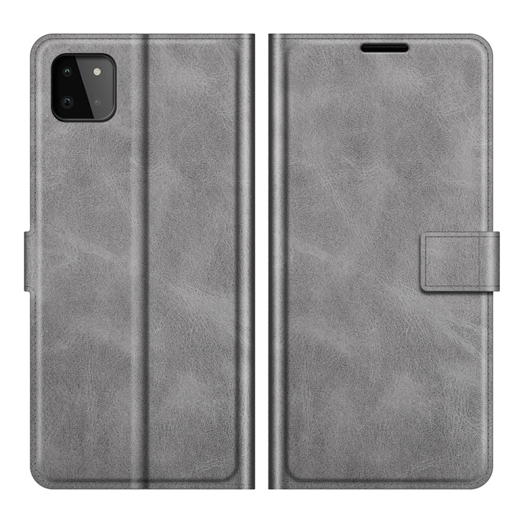 For Samsung Galaxy A22 5G Retro Calf Pattern Buckle Horizontal Flip Leather Case with Holder & Card Slots & Wallet