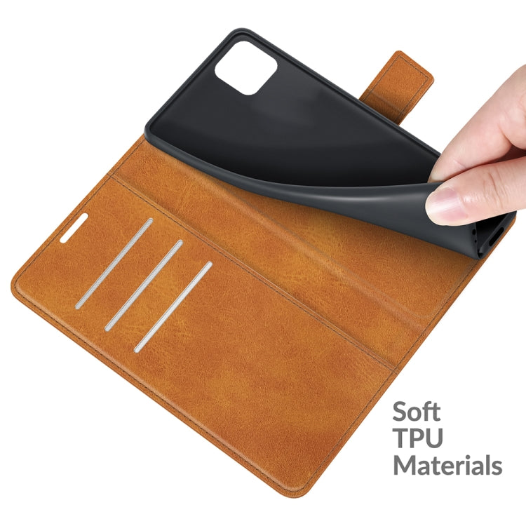For Samsung Galaxy A22 5G Retro Calf Pattern Buckle Horizontal Flip Leather Case with Holder & Card Slots & Wallet