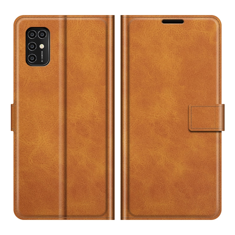 For ZTE V2020 Smart Retro Calf Pattern Buckle Horizontal Flip Leather Case with Holder & Card Slots & Wallet