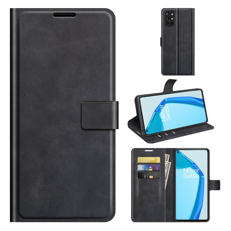 For OnePlus 9R Retro Calf Pattern Buckle Horizontal Flip Leather Case with Holder & Card Slots & Wallet