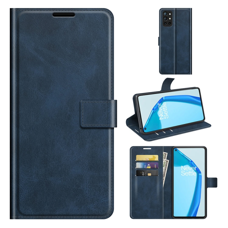For OnePlus 9R Retro Calf Pattern Buckle Horizontal Flip Leather Case with Holder & Card Slots & Wallet