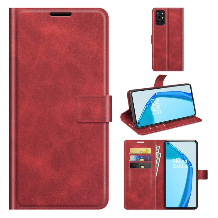 For OnePlus 9R Retro Calf Pattern Buckle Horizontal Flip Leather Case with Holder & Card Slots & Wallet