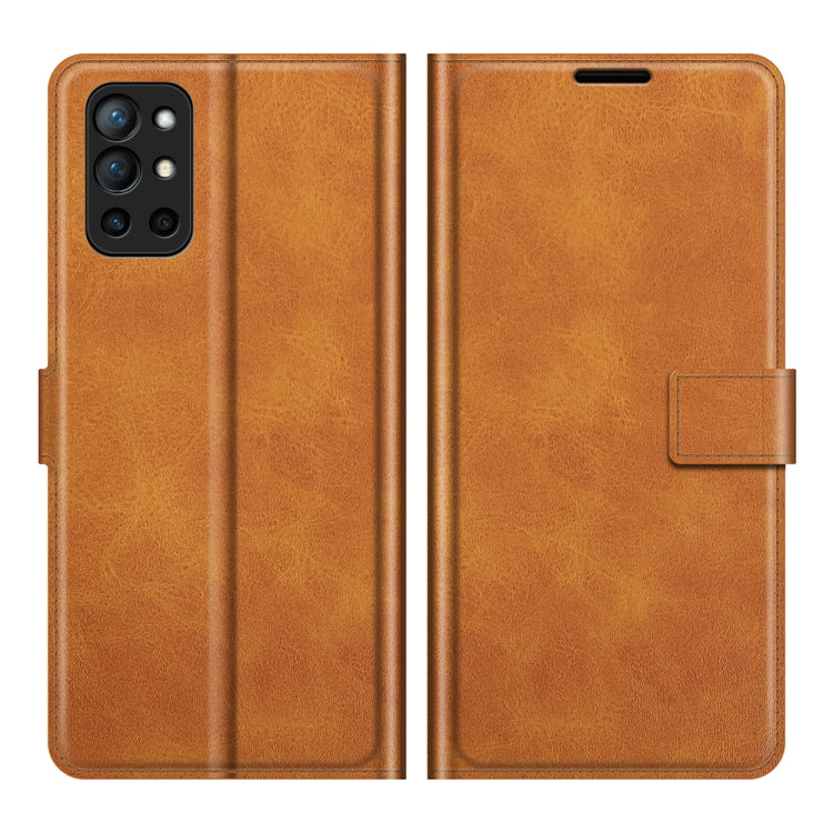 For OnePlus 9R Retro Calf Pattern Buckle Horizontal Flip Leather Case with Holder & Card Slots & Wallet