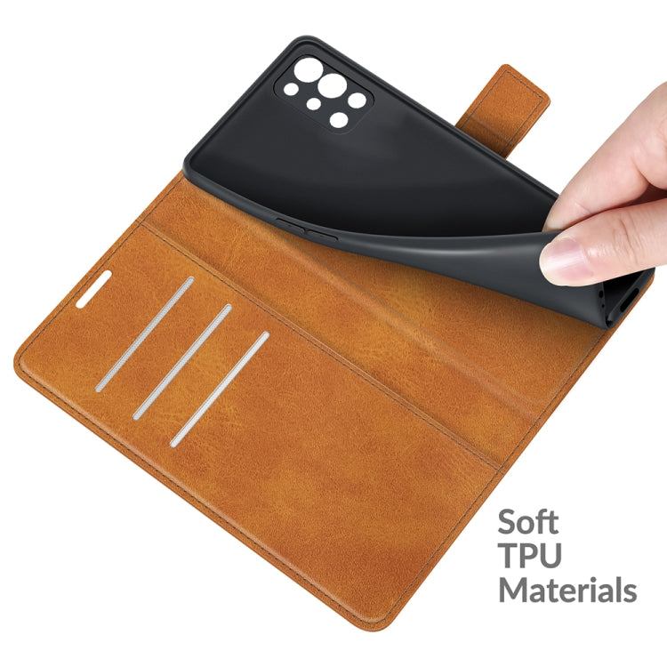 For OnePlus 9R Retro Calf Pattern Buckle Horizontal Flip Leather Case with Holder & Card Slots & Wallet