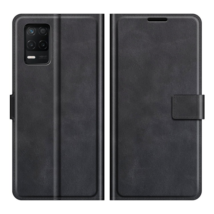 For OPPO  Realme V13 5G/Realme 8 5G  Retro Calf Pattern Buckle Horizontal Flip Leather Case with Holder & Card Slots & Wallet