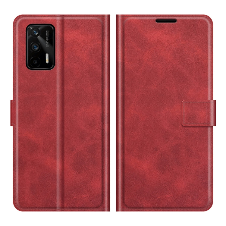 For OPPO Realme GT 5G/Realme Q3 Pro 5G Retro Calf Pattern Buckle Horizontal Flip Leather Case with Holder & Card Slots & Wallet