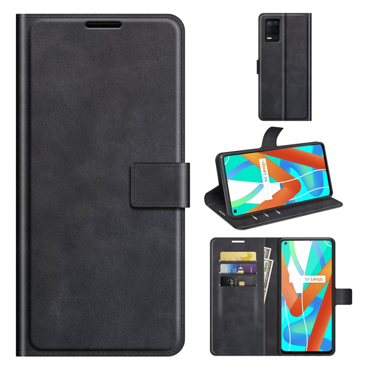 For OPPO Realme Q3i 5G/Realme Q3 5G Retro Calf Pattern Buckle Horizontal Flip Leather Case with Holder & Card Slots & Wallet