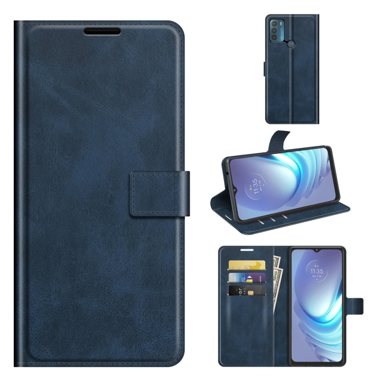 For Motorola Moto G50 Retro Calf Pattern Buckle Horizontal Flip Leather Case with Holder & Card Slots & Wallet