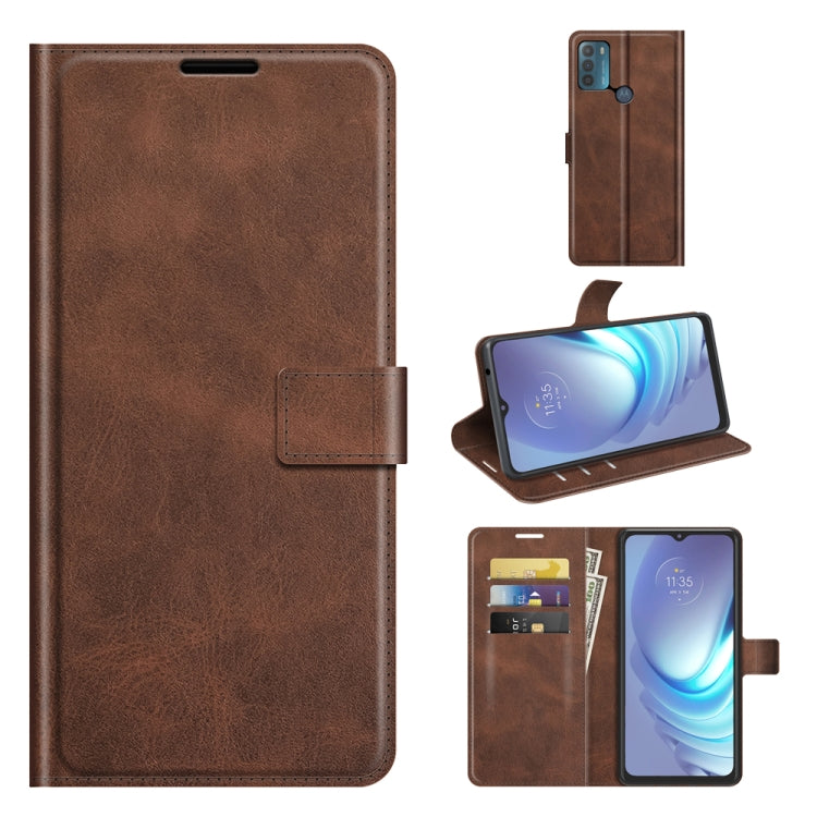 For Motorola Moto G50 Retro Calf Pattern Buckle Horizontal Flip Leather Case with Holder & Card Slots & Wallet