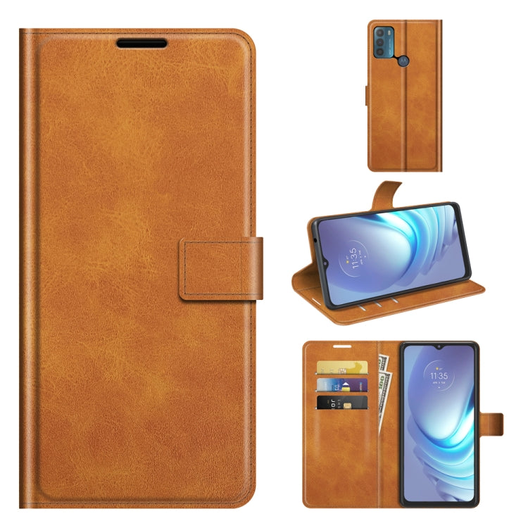 For Motorola Moto G50 Retro Calf Pattern Buckle Horizontal Flip Leather Case with Holder & Card Slots & Wallet