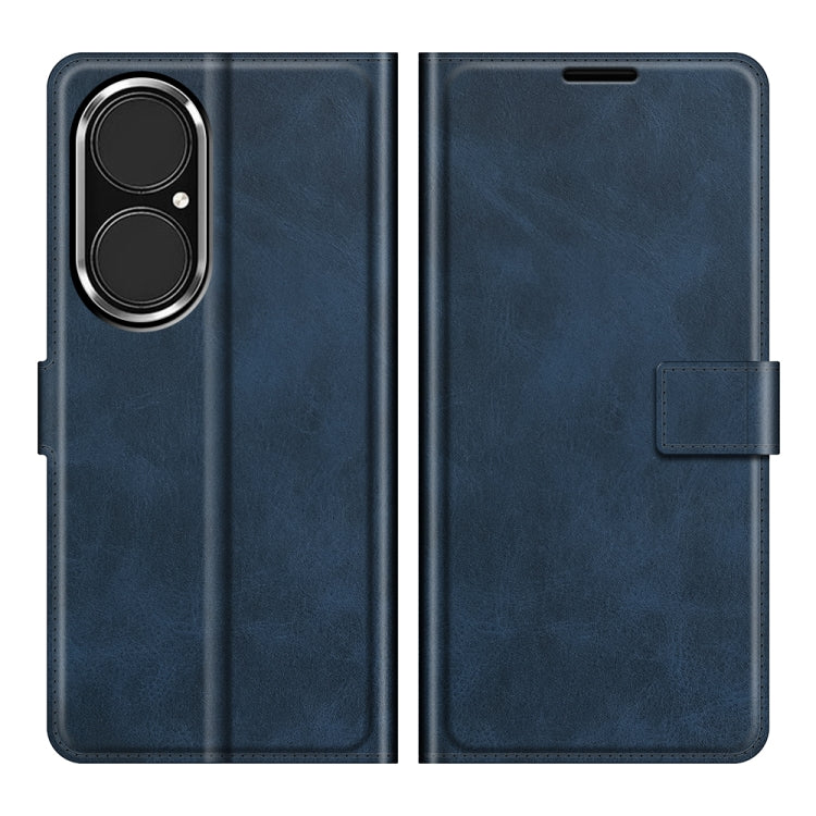 For Huawei P50 Retro Calf Pattern Buckle Horizontal Flip Leather Case with Holder & Card Slots & Wallet