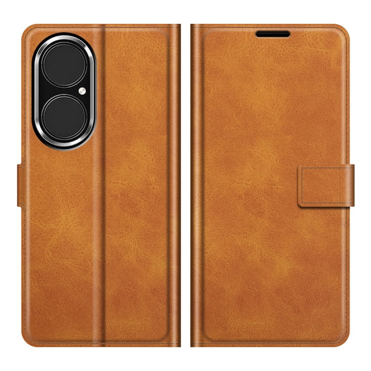 For Huawei P50 Retro Calf Pattern Buckle Horizontal Flip Leather Case with Holder & Card Slots & Wallet