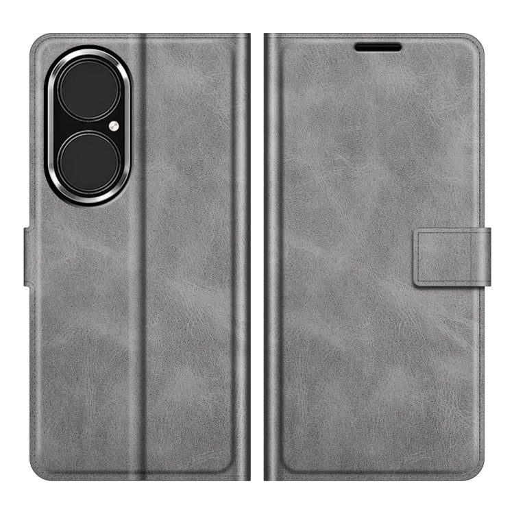 For Huawei P50 Retro Calf Pattern Buckle Horizontal Flip Leather Case with Holder & Card Slots & Wallet