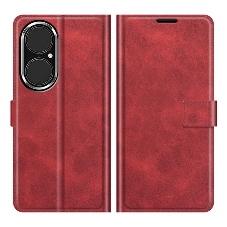 For Huawei P50 Retro Calf Pattern Buckle Horizontal Flip Leather Case with Holder & Card Slots & Wallet