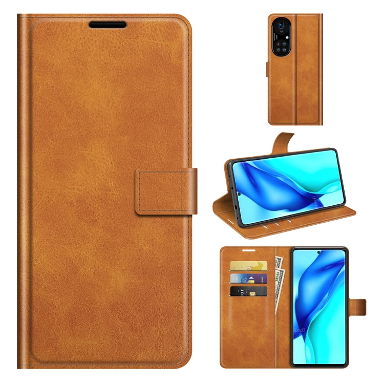 For Huawei P50 Pro Retro Calf Pattern Buckle Horizontal Flip Leather Case with Holder & Card Slots & Wallet