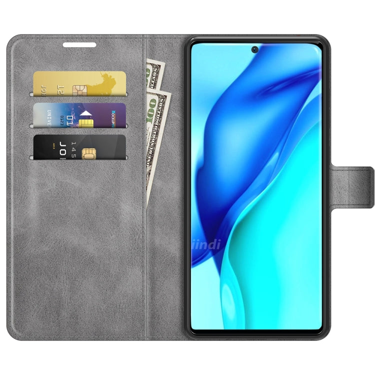 For Huawei P50 Pro Retro Calf Pattern Buckle Horizontal Flip Leather Case with Holder & Card Slots & Wallet