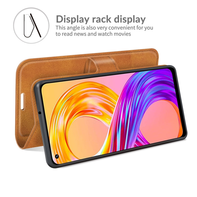 For OPPO Realme 8 / Realme 8 Pro Retro Calf Pattern Buckle Horizontal Flip Leather Case with Holder & Card Slots & Wallet