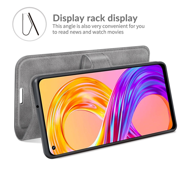 For OPPO Realme 8 / Realme 8 Pro Retro Calf Pattern Buckle Horizontal Flip Leather Case with Holder & Card Slots & Wallet