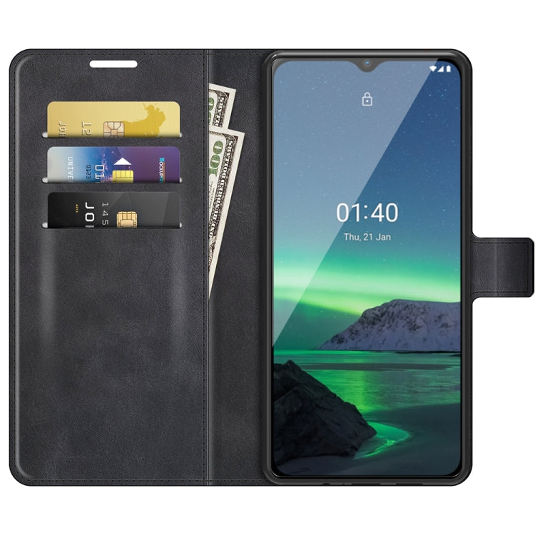For Nokia 1.4 Retro Calf Pattern Buckle Horizontal Flip Leather Case with Holder & Card Slots & Wallet