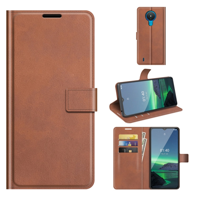 For Nokia 1.4 Retro Calf Pattern Buckle Horizontal Flip Leather Case with Holder & Card Slots & Wallet