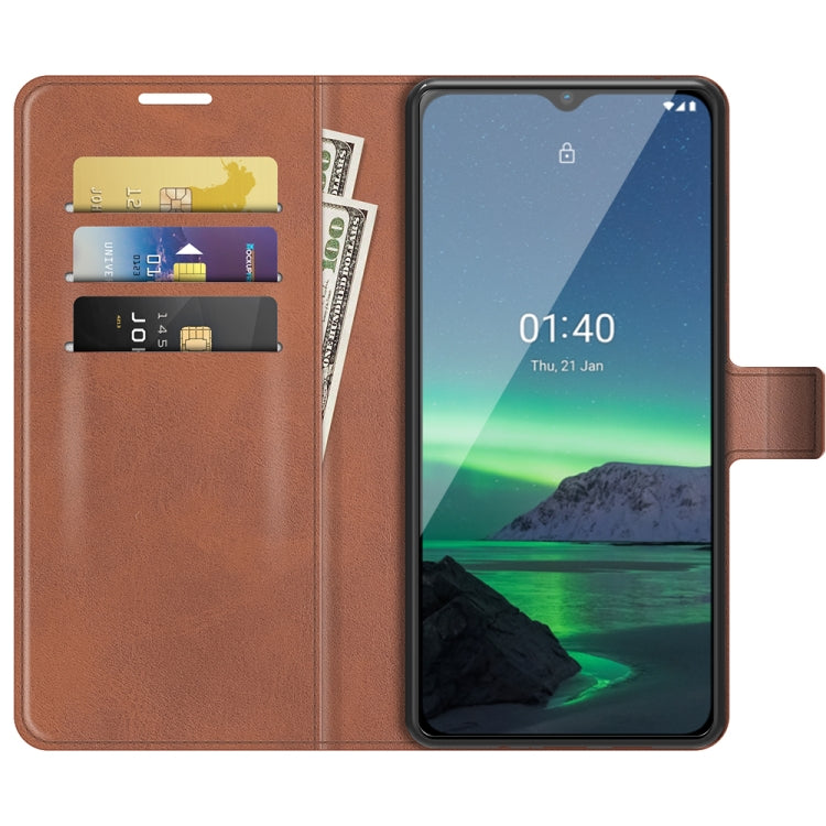 For Nokia 1.4 Retro Calf Pattern Buckle Horizontal Flip Leather Case with Holder & Card Slots & Wallet