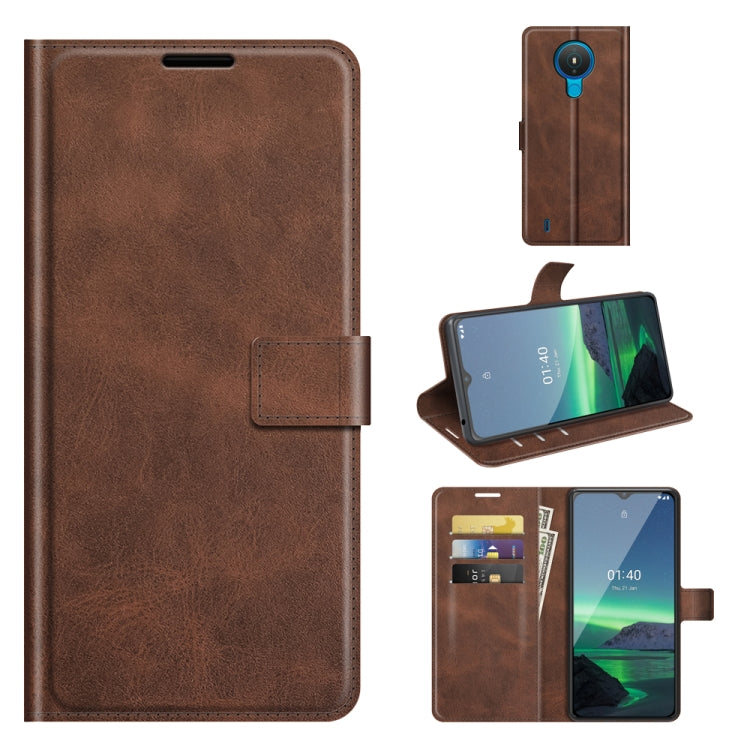 For Nokia 1.4 Retro Calf Pattern Buckle Horizontal Flip Leather Case with Holder & Card Slots & Wallet